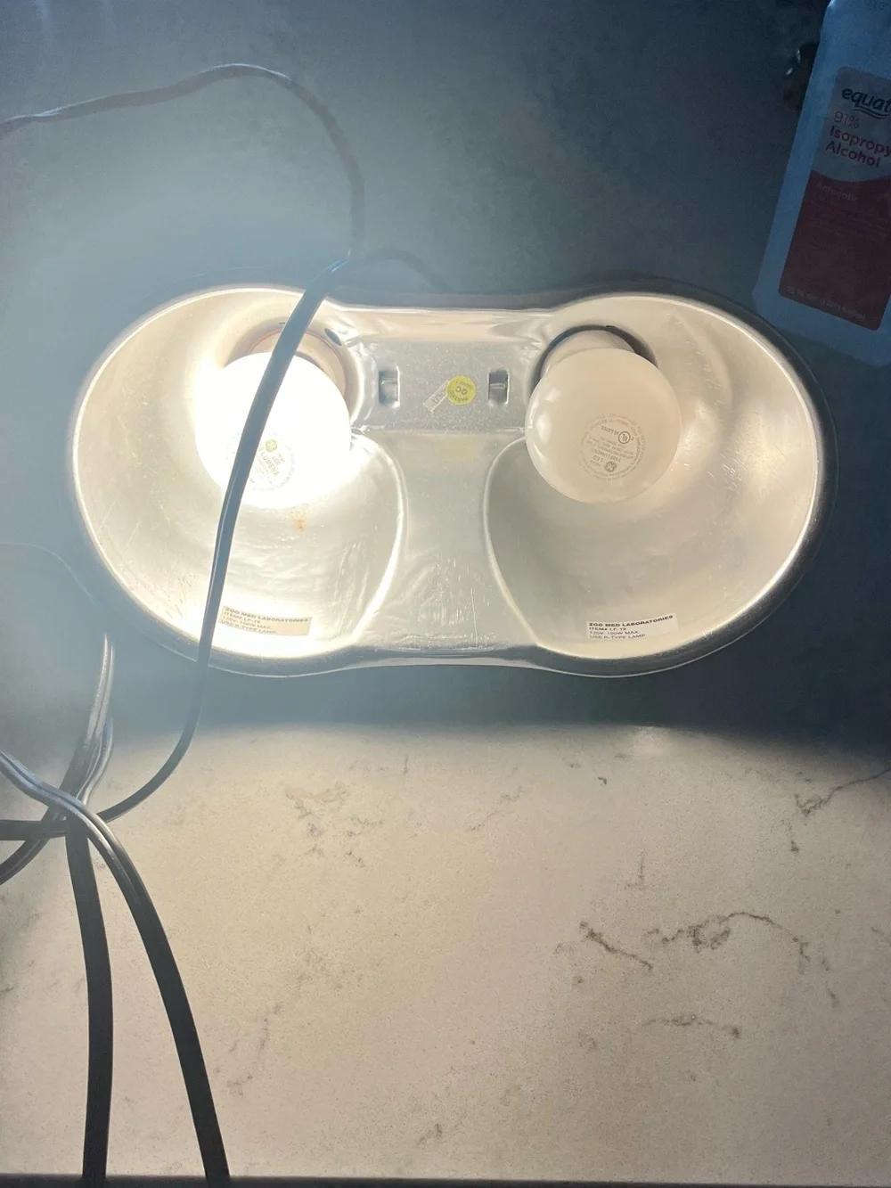 Zoo Med Combo Deep Dome Dual Lamp Fixture- Bulbs Included